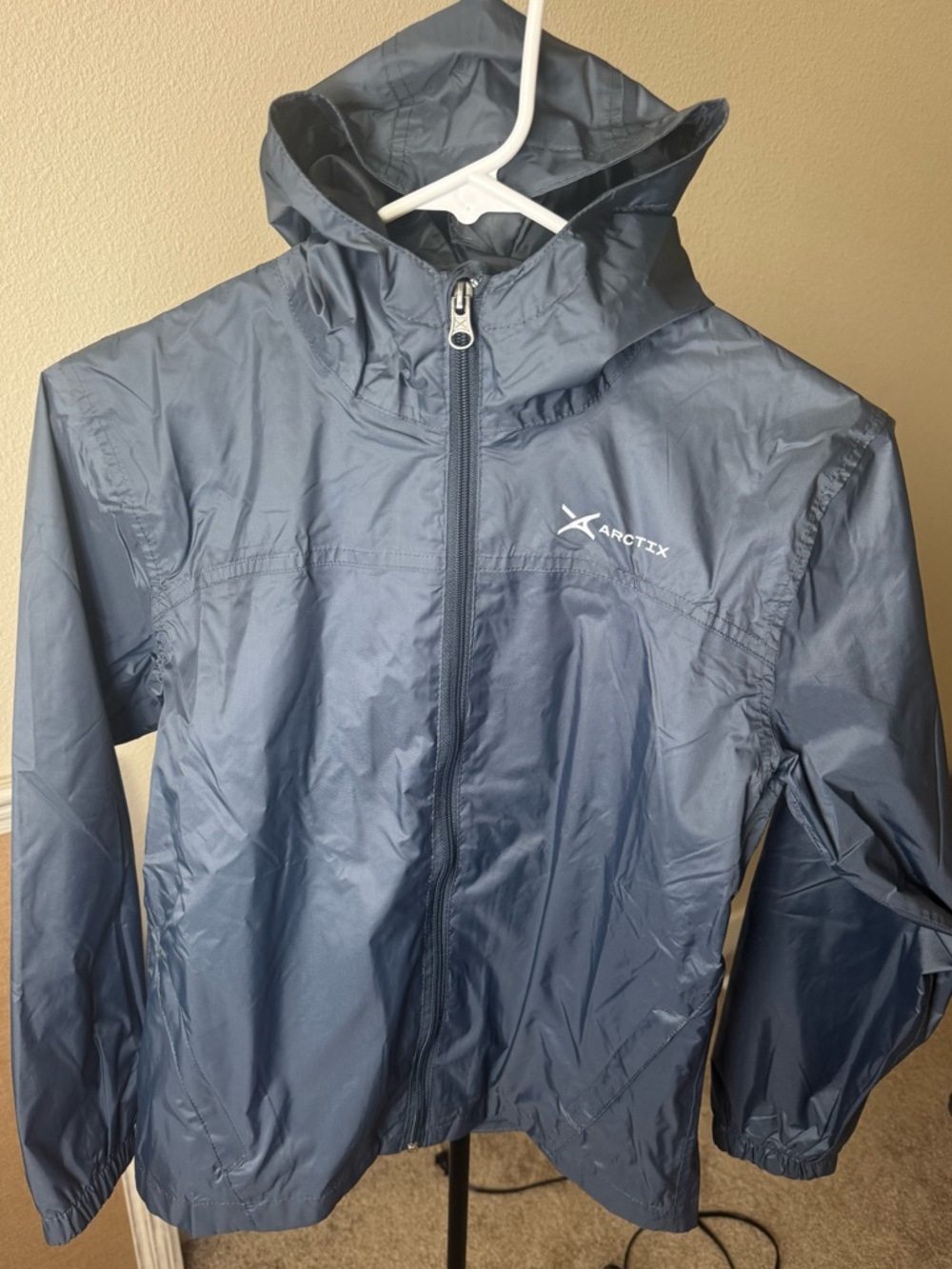 Arctix Lightweight Hooded Windbreaker Jacket - Navy